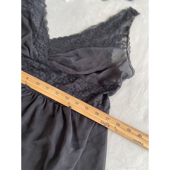 Vtg Seductive Wear By Cinema Etoile Sheer Lace Babydoll Lingerie XL Whimsigoth - Picture 6 of 8
